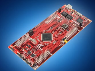The F28377S LaunchPad evaluation kit targets high-performance control systems in digital power, solar, motor control, and industrial drives applications. Source: Mouser Electronics