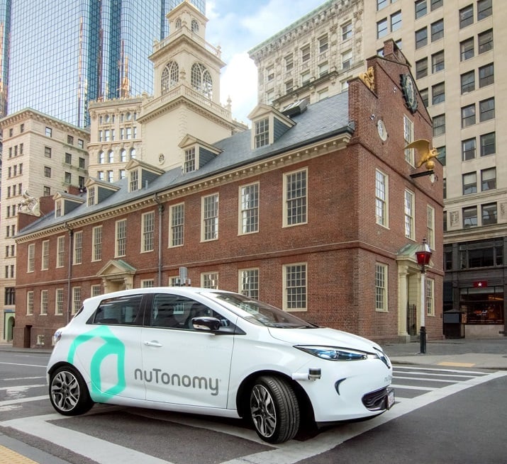 The Boston tests will give feedback to nuTonomy engineers in terms of how the software in the electric vehicles react to other cars, pedestrians, bikes and its environment. Source: nuTonom
