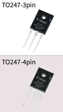 Infineon’s 1200 V SiC MOSFETs come in three-pin and four-pin TO-247 packages.  