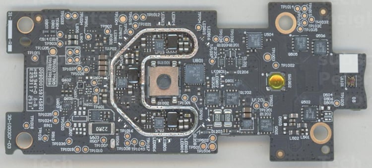 The power board found inside of the Ring Doorbell Pro (Gen 3) smart home device. Source: TechInsights