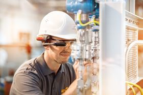 Lewa's bi-directional smart glasses connect a service technician through shared vision to see the plant through the eyes of the on-site technician when a malfunction occurs. Source: Lewa
