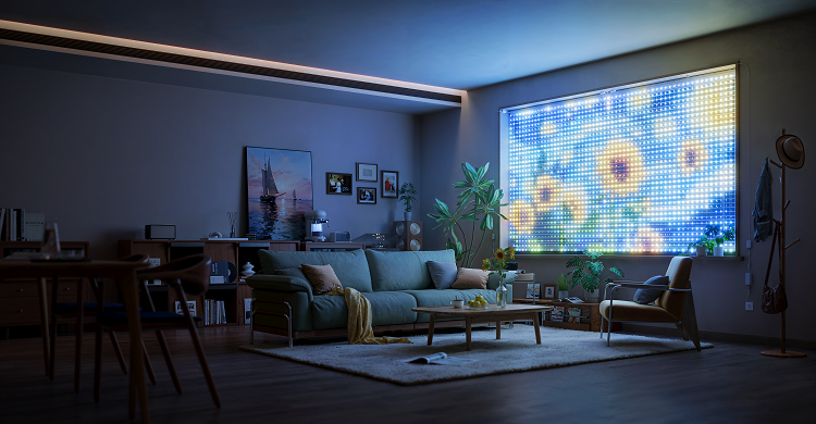 The Govee Curtain Lights allow consumers to create images or professional displays through lights. Source: Govee 