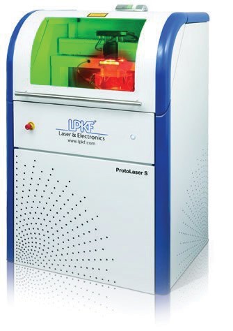 Figure 5. This laser prototyping system offers improved precision and speed when creating prototypes.