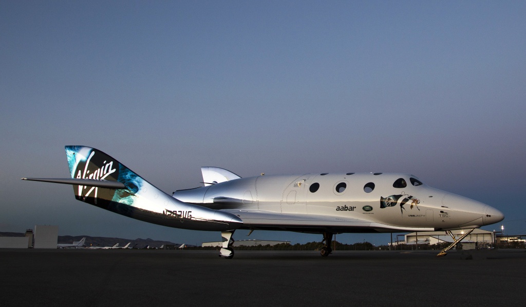 SpaceShip Two, VSS Unity, is the first craft built by The Spaceship Company to achieve free flight.