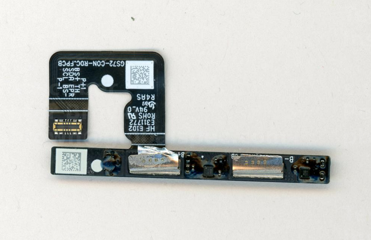 The battery board found inside the Google Pixel 9a smartphone. Source TechInsights