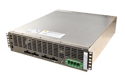 Air cooled, efficient, 45 kW AC-DC modular power supply provides 385 V