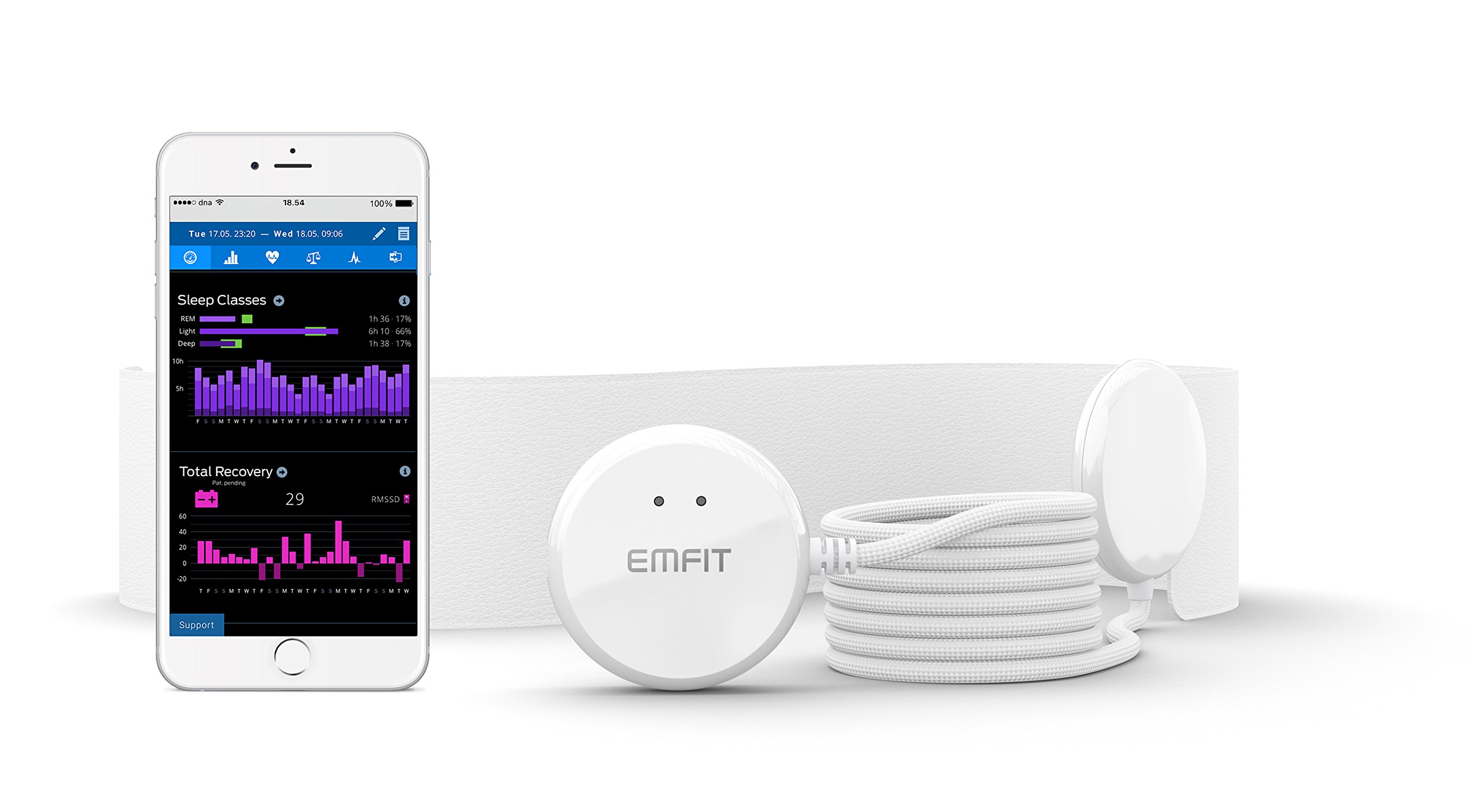 emfit under mattress bed sensor