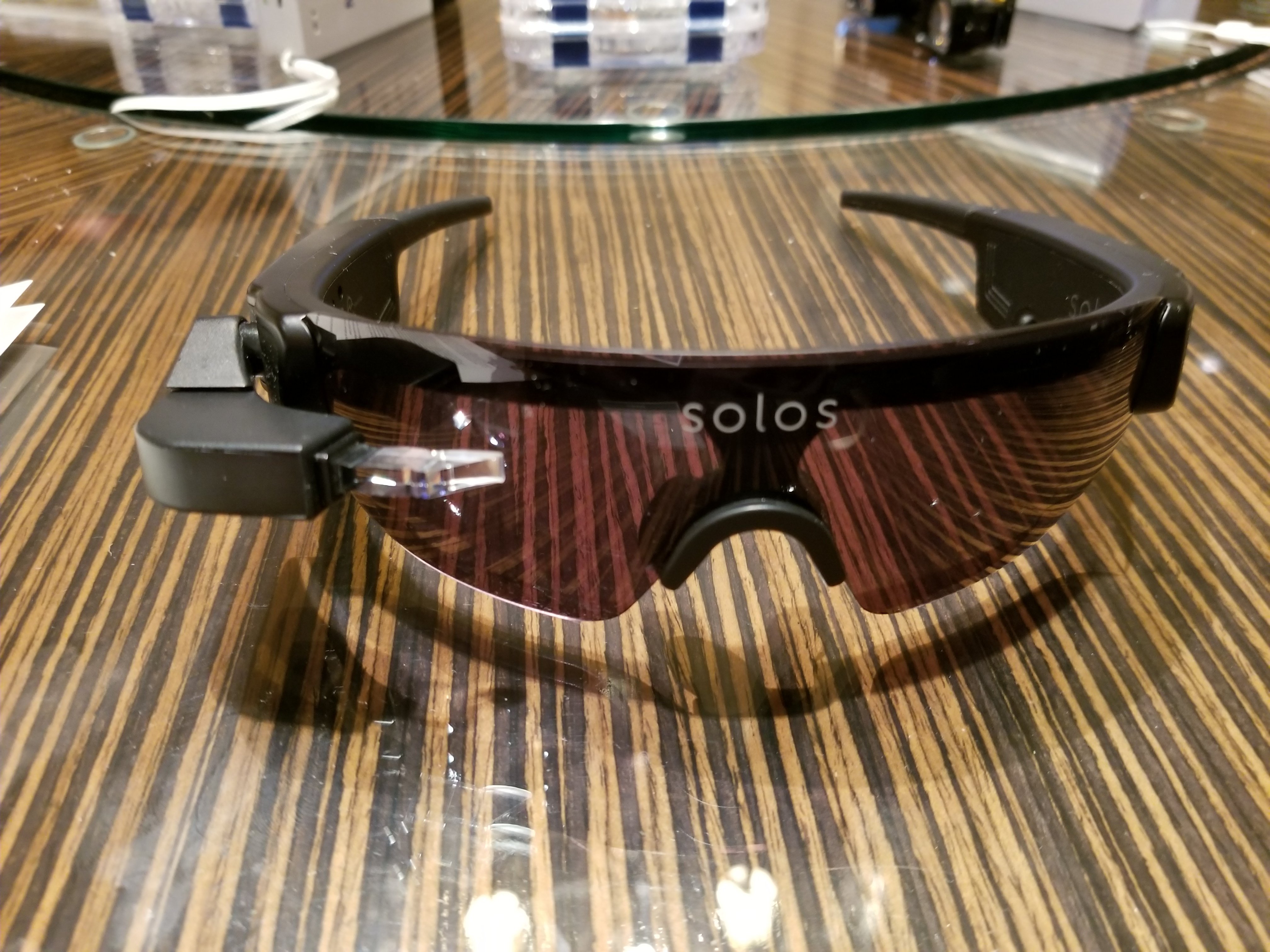 These smart glasses are on display at CES 2018.