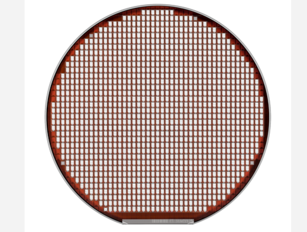 Figure 3: Top view of a SiC-wafer MOSFET. Source: Infineon