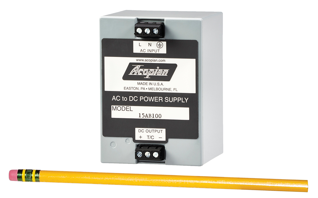 Acopian has launched a new line of touch-safe linear mini power supplies. Source: Acopian