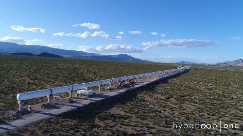 Hyperloop One is working with governments on potential corridors for its new transportation system. Source: Hyperloop One