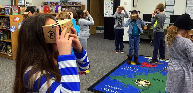 VR is becoming a reality in education. Source: K.W. Barrett/CC BY 2.0