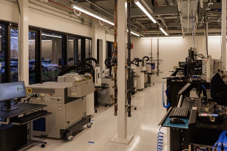 At Solidigm&rsquo;s Rancho Cordova, California, campus, the company has developed storage systems for AI data centers like its liquid-cooled SSD for fanless GPU systems. Source: Solidigm 