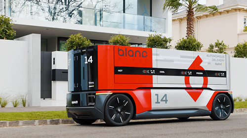 Australian company Applied EV is using the Siemens Xcelerator portfolio of software and services to support the design, quality assurance and build of its next-generation autonomous vehicles, like its Blanc Robot above. Source: Siemens