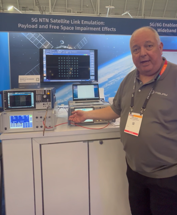 Satcom technologies were everywhere. Bob Muro from Maury Microwave gave a detailed rundown of the ACE 9000 series of satellite link emulators.