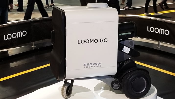 The Loomo Go is built for enterprise and mobile delivery. Source: Peter Brown/Electronics360