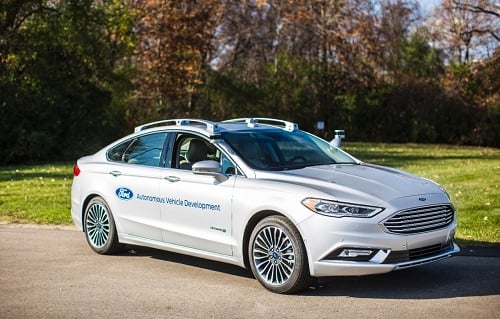 Ford has invested in AI systems for future self-driving cars. Source: Ford