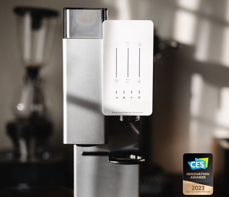 For coffee aficionados, this system is a capsule for whole beans that uses IoT technology and grinding mechanisms for the ultimate cup o’ Joe. Source: TBDX