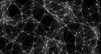 An illustrative example of an artificial neural network showing nodes and the links between them. Image credit: Jonathan Heathcote
