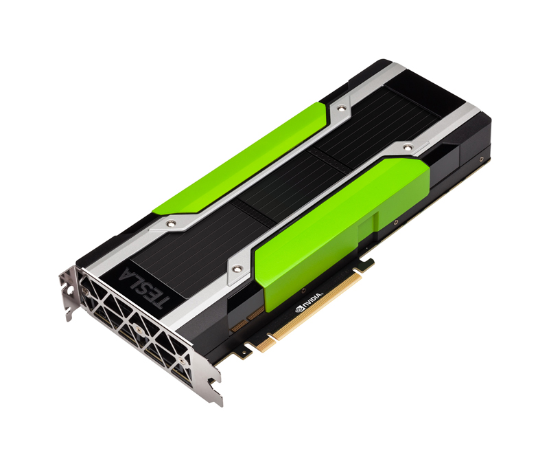 The Tesla M40 GPU is at the heart of Nvidia’s platform to accelerate machine learning for next-generation hyperscale data centers. Source: Nvidia
