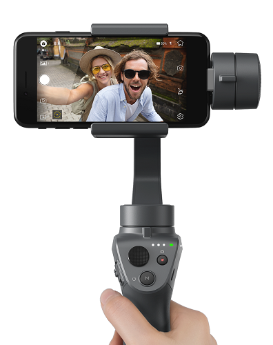 The Osmo Mobile 2 helps to take stable video and photos. Source: DJI